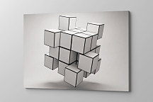 Obraz 3d kocka v priestore zs1150